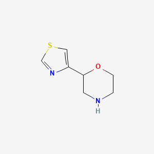 molecular formula C7H10N2OS B13529265 2-(Thiazol-4-yl)morpholine 