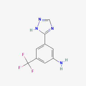 3-(1h-1,2,4-Triazol-3-yl)-5-(trifluoromethyl)aniline