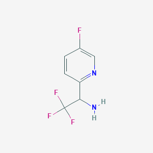 2,2,2-Trifluoro-1-(5-fluoropyridin-2-yl)ethan-1-amine