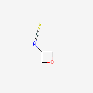 molecular formula C4H5NOS B13529349 3-Isothiocyanatooxetane CAS No. 2825007-76-7