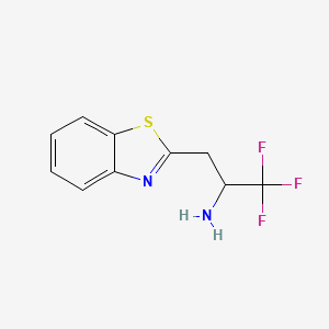 3-(Benzo[d]thiazol-2-yl)-1,1,1-trifluoropropan-2-amine