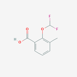 molecular formula C9H8F2O3 B13529368 2-(Difluoromethoxy)-3-methylbenzoic acid CAS No. 929341-35-5