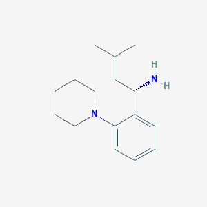 B135294 (S)-3-methyl-1-(2-(piperidin-1-yl)phenyl)butan-1-amine CAS No. 147769-93-5