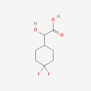 molecular formula C8H12F2O3 B13529403 2-(4,4-Difluorocyclohexyl)-2-hydroxyacetic acid 