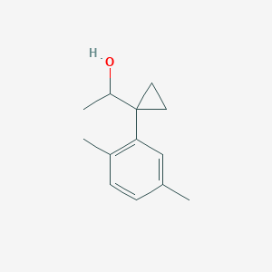 molecular formula C13H18O B13529413 1-[1-(2,5-Dimethylphenyl)cyclopropyl]ethan-1-ol 