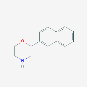 molecular formula C14H15NO B13529423 2-(Naphthalen-2-yl)morpholine 