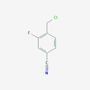 molecular formula C8H5ClFN B1352944 4-(氯甲基)-3-氟苯甲腈 CAS No. 345903-03-9