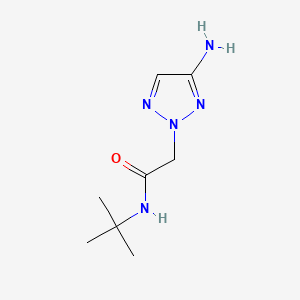 2-(4-amino-2H-1,2,3-triazol-2-yl)-N-tert-butylacetamide