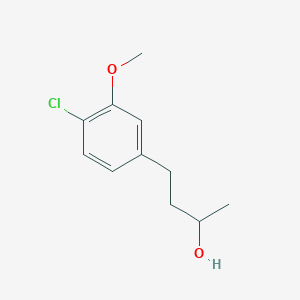 molecular formula C11H15ClO2 B13529566 4-(4-Chloro-3-methoxyphenyl)butan-2-ol 