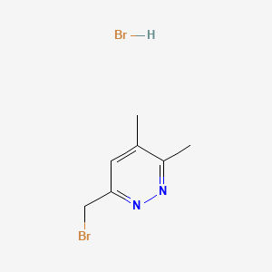 molecular formula C7H10Br2N2 B13529567 6-(Bromomethyl)-3,4-dimethylpyridazinehydrobromide CAS No. 2839158-01-7