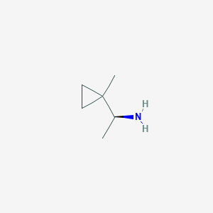 molecular formula C6H13N B13529604 (S)-1-(1-Methylcyclopropyl)ethan-1-amine 