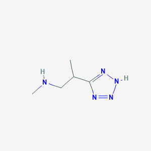 molecular formula C5H11N5 B13529617 n-Methyl-2-(1h-tetrazol-5-yl)propan-1-amine 