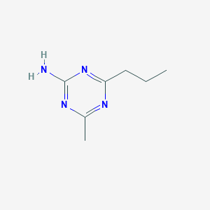 molecular formula C7H12N4 B13529618 4-Methyl-6-propyl-1,3,5-triazin-2-amine 