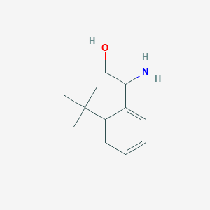 molecular formula C12H19NO B13529653 2-Amino-2-(2-tert-butylphenyl)ethan-1-ol 