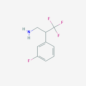 3,3,3-Trifluoro-2-(3-fluorophenyl)propan-1-amine