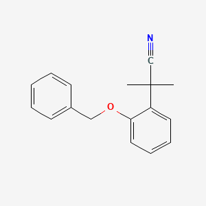 2-(2-(Benzyloxy)phenyl)-2-methylpropanenitrile