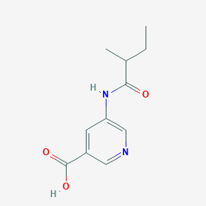 5-(2-Methylbutanamido)nicotinic acid