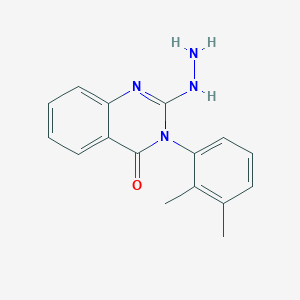 molecular formula C16H16N4O B1352969 3-(2,3-二甲基苯基)-2-肼基喹唑啉-4(3H)-酮 CAS No. 84772-16-7