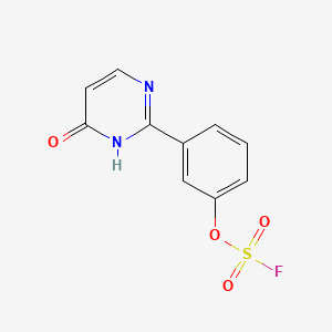 molecular formula C10H7FN2O4S B13529710 3-(6-Oxo-1,6-dihydropyrimidin-2-yl)phenylfluoranesulfonate 