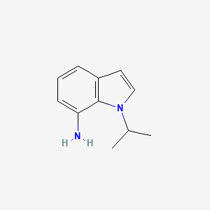 molecular formula C11H14N2 B13529791 1-Isopropyl-1H-indol-7-amine 