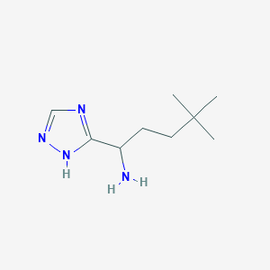 4,4-Dimethyl-1-(4h-1,2,4-triazol-3-yl)pentan-1-amine