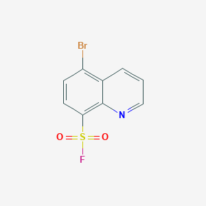 molecular formula C9H5BrFNO2S B13529856 5-Bromoquinoline-8-sulfonylfluoride 