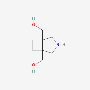 molecular formula C8H15NO2 B13529861 (3-Azabicyclo[3.2.0]heptane-1,5-diyl)dimethanol 