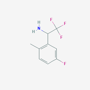 2,2,2-Trifluoro-1-(5-fluoro-2-methyl-phenyl)-ethylamine