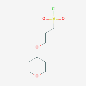 3-(Oxan-4-yloxy)propane-1-sulfonyl chloride