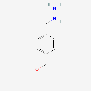 molecular formula C9H14N2O B13529900 (4-(Methoxymethyl)benzyl)hydrazine 