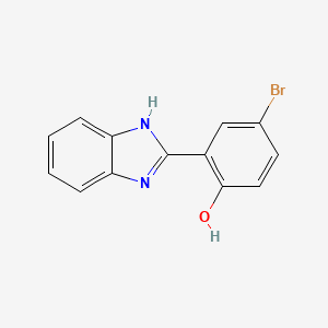 molecular formula C13H9BrN2O B1352991 2-(1H-苯并[d]咪唑-2-基)-4-溴苯酚 CAS No. 62871-28-7