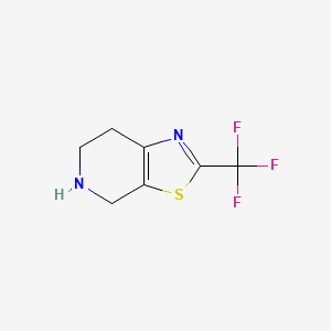 molecular formula C7H7F3N2S B13529951 2-(Trifluoromethyl)-4,5,6,7-tetrahydrothiazolo[5,4-C]pyridine 