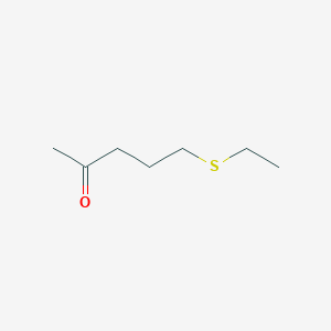 molecular formula C7H14OS B13529974 5-(Ethylsulfanyl)pentan-2-one CAS No. 61224-83-7