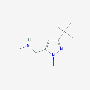 (3-Tert-butyl-1-methyl-1h-pyrazol-5-yl)-n-methylmethanamine