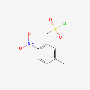 molecular formula C8H8ClNO4S B13530008 (5-Methyl-2-nitrophenyl)methanesulfonyl chloride 