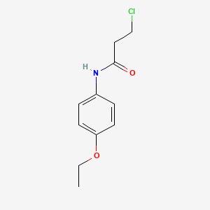 molecular formula C11H14ClNO2 B1353001 3-氯-N-(4-乙氧基苯基)丙酰胺 CAS No. 19314-15-9