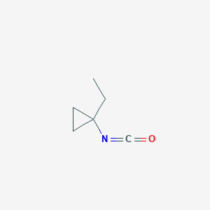 molecular formula C6H9NO B13530015 1-Ethyl-1-isocyanatocyclopropane 