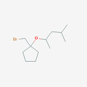 1-(Bromomethyl)-1-((4-methylpentan-2-yl)oxy)cyclopentane