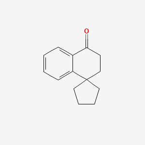 molecular formula C14H16O B13530092 2',3'-Dihydro-4'h-spiro[cyclopentane-1,1'-naphthalen]-4'-one CAS No. 4889-95-6