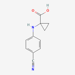 1-[(4-Cyanophenyl)amino]cyclopropane-1-carboxylicacid