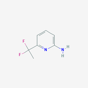 molecular formula C7H8F2N2 B13530098 6-(1,1-Difluoroethyl)pyridin-2-amine 