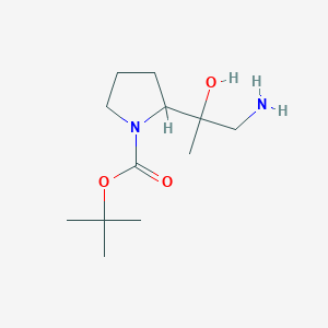 Tert-butyl 2-(1-amino-2-hydroxypropan-2-yl)pyrrolidine-1-carboxylate