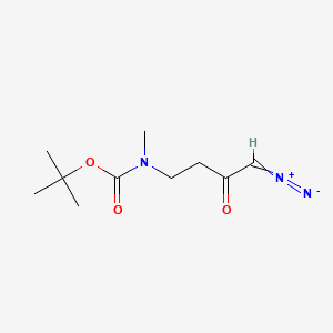 molecular formula C10H17N3O3 B13530134 tert-butylN-(4-diazo-3-oxobutyl)-N-methylcarbamate 