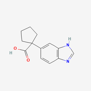 1-(1H-Benzo[d]imidazol-5-yl)cyclopentane-1-carboxylic acid