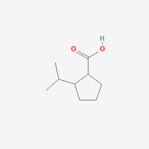 molecular formula C9H16O2 B13530141 2-(Propan-2-yl)cyclopentane-1-carboxylic acid 