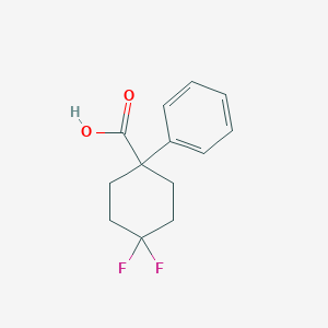 4,4-Difluoro-1-phenylcyclohexane-1-carboxylic acid