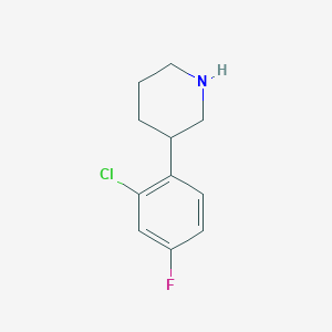 3-(2-Chloro-4-fluorophenyl)piperidine