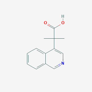 molecular formula C13H13NO2 B13530215 2-(Isoquinolin-4-yl)-2-methylpropanoic acid 