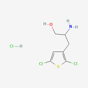 2-Amino-3-(2,5-dichlorothiophen-3-yl)propan-1-olhydrochloride