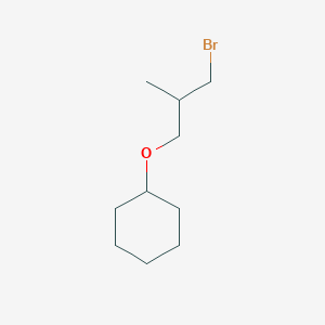 molecular formula C10H19BrO B13530219 (3-Bromo-2-methylpropoxy)cyclohexane 